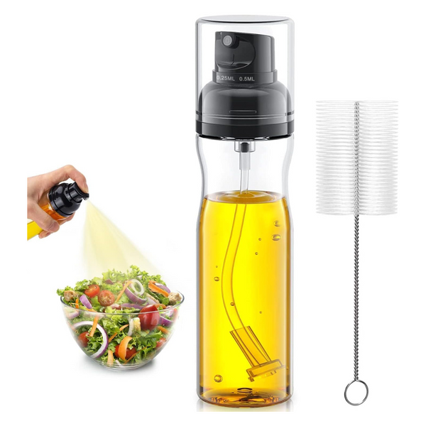 180ml Glass Olive Oil Sprayer Bottle With Brush