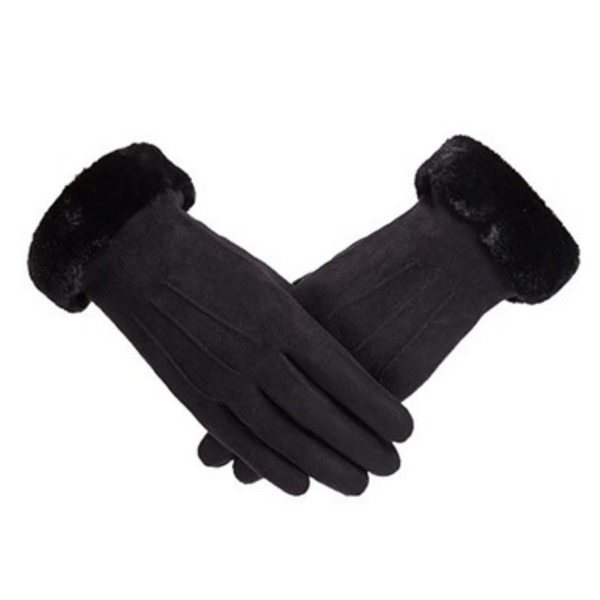 Clarissa Women's Faux Suede Touch Gloves (4 Colors)