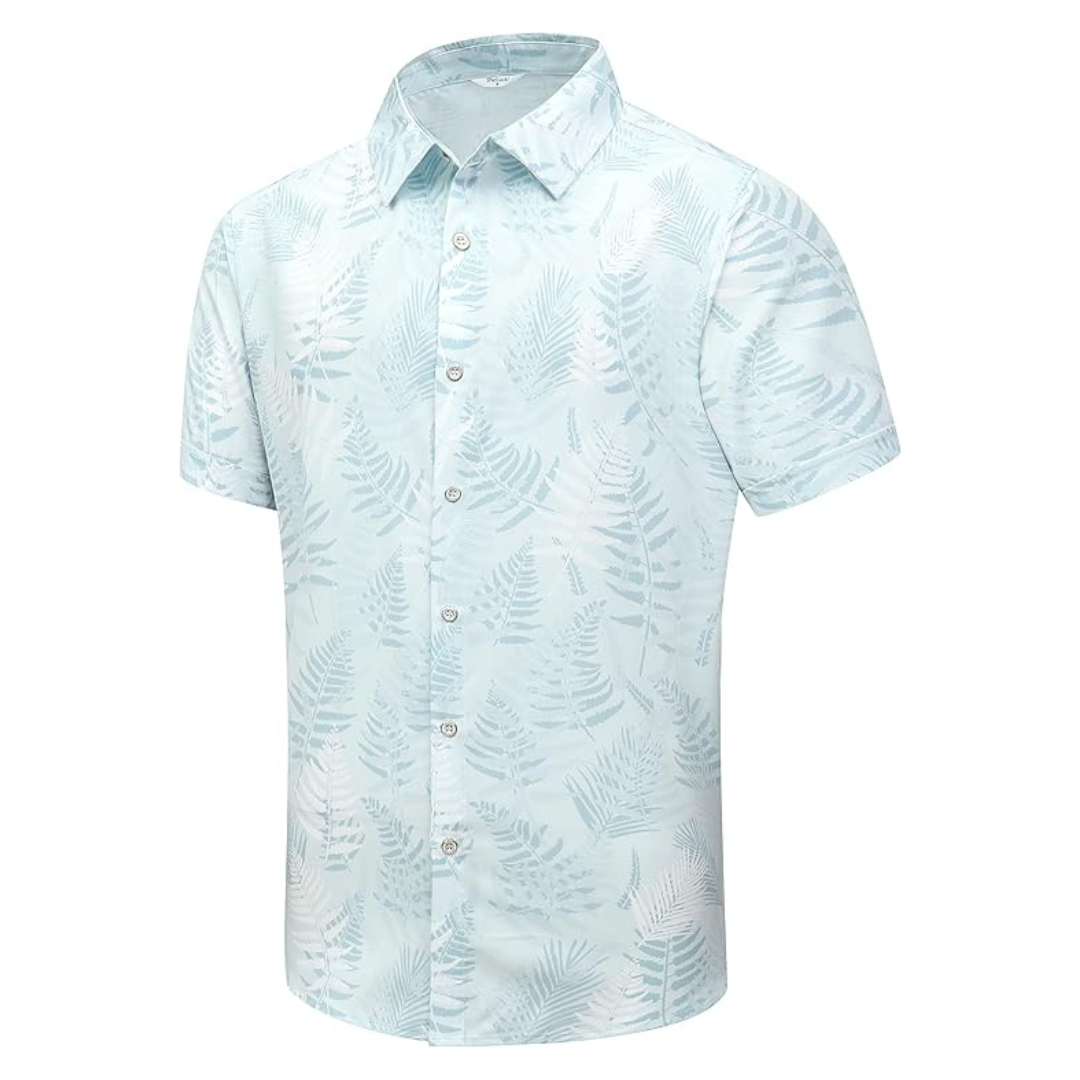 Unisex Hawaiian Beach Short Sleeve Button Down Shirts