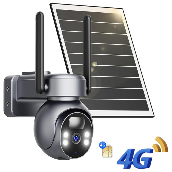 LIWAN 4G LTE Cellular Wireless Solar Security Camera