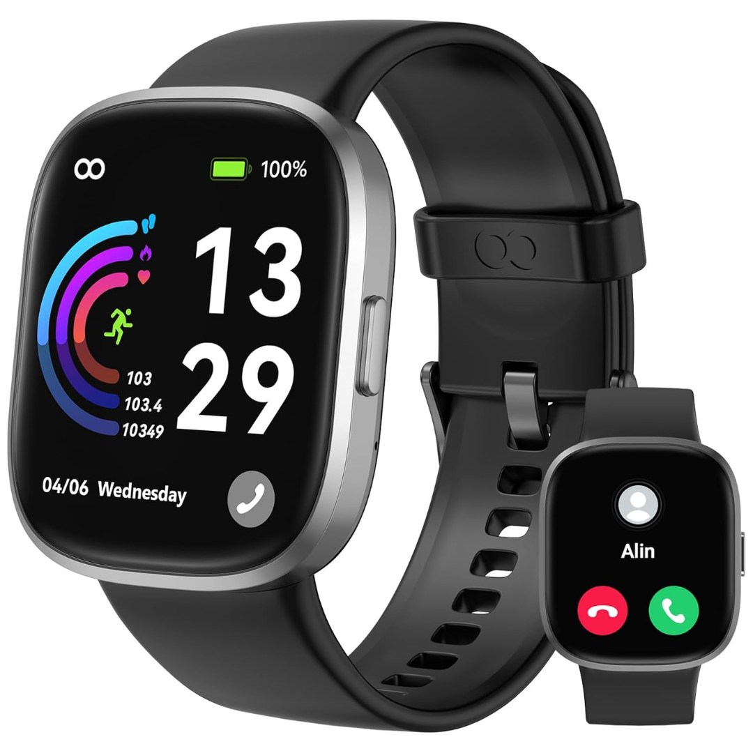 1.83 HD IP68 Waterproof Fitness Tracker Smart Watch (Answer/Make Call)