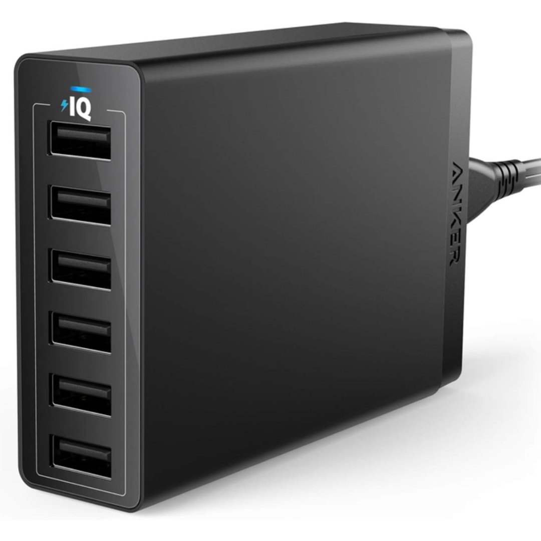 Anker 60W 6-Port USB-A Multi-Port Wall Charger Adapter