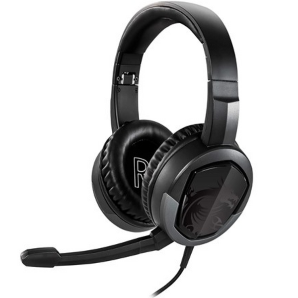 MSI Wired Gaming Headphones With Detachable Mic