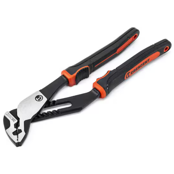 Crescent 8" Z2 K9 Straight Jaw Tongue And Groove Dual Material Grip Pliers