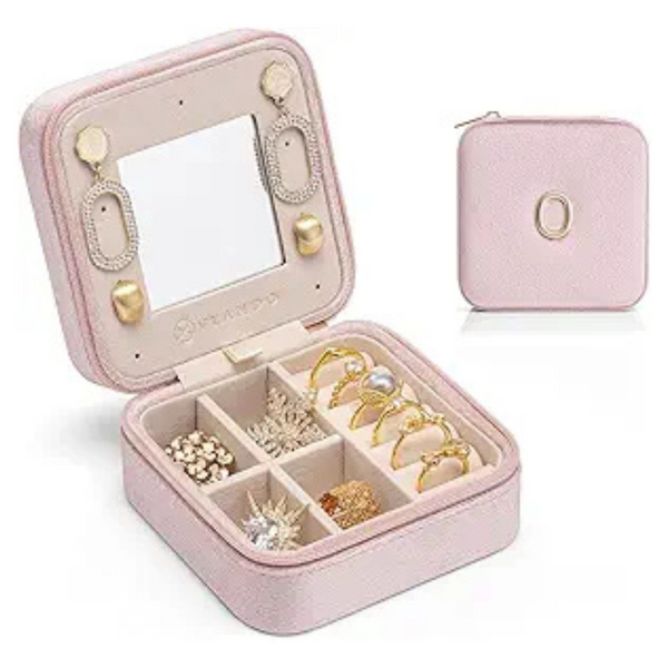 Small Lightweight Travel Jewelry Box Organizer