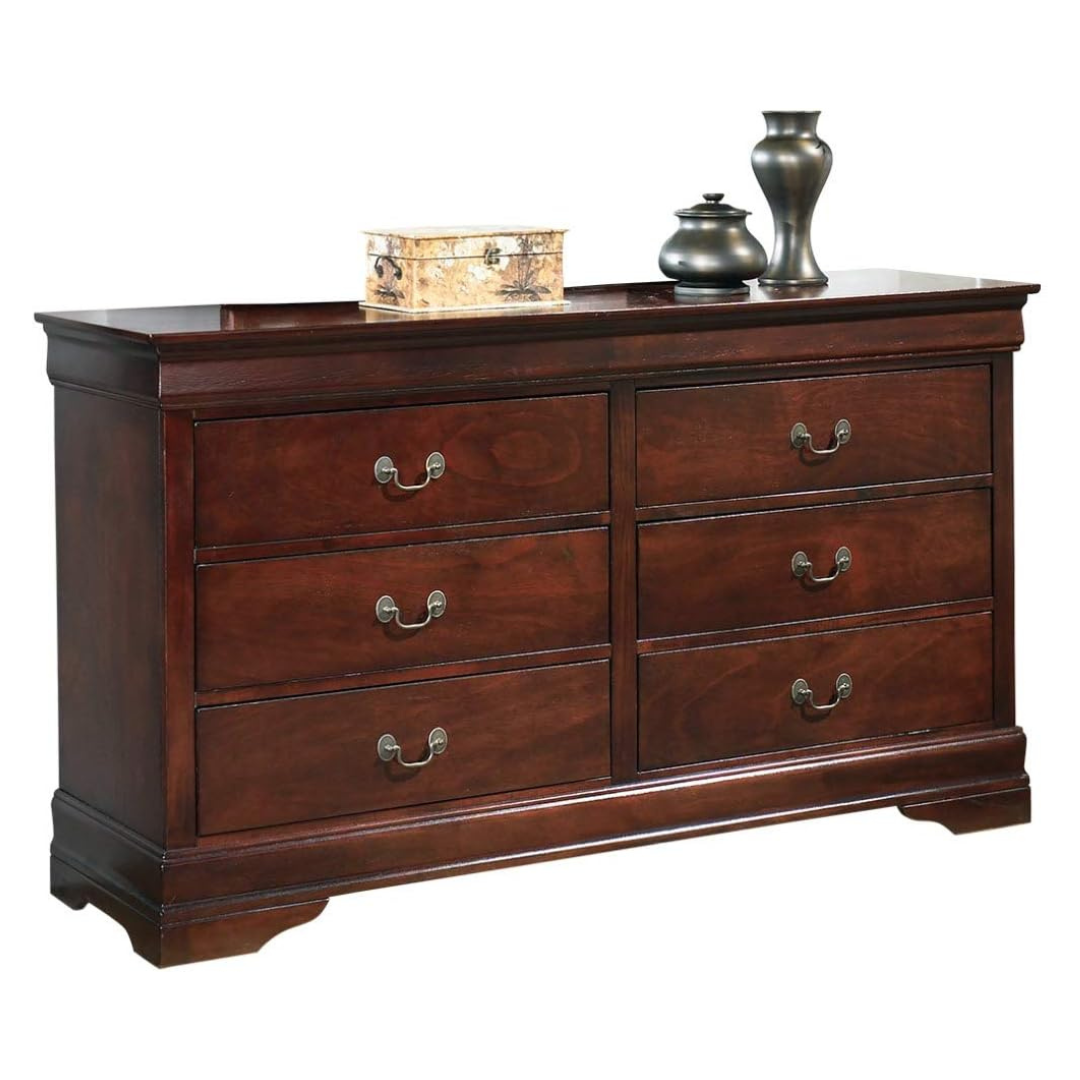 Signature Design By Ashley Alisdair Traditional 6 Drawer Dresser, Dark Brown