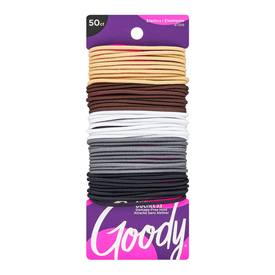 Goody Ouchless Elastic Hair Ties (50 Count)