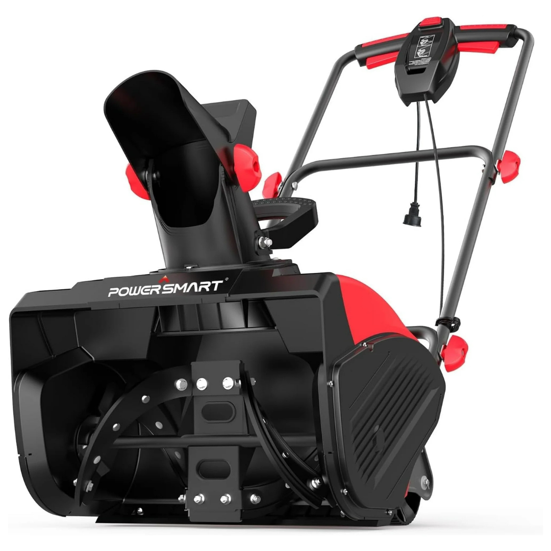 PowerSmart 18Inch Corded Electric Snow Blowerr With 120V 15-Amp Motor