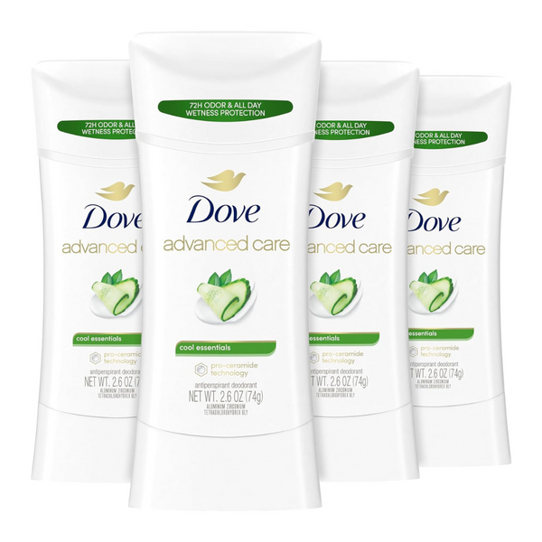 Dove Advanced Care Antiperspirant Deodorant Stick Cool Essentials (4 Count)