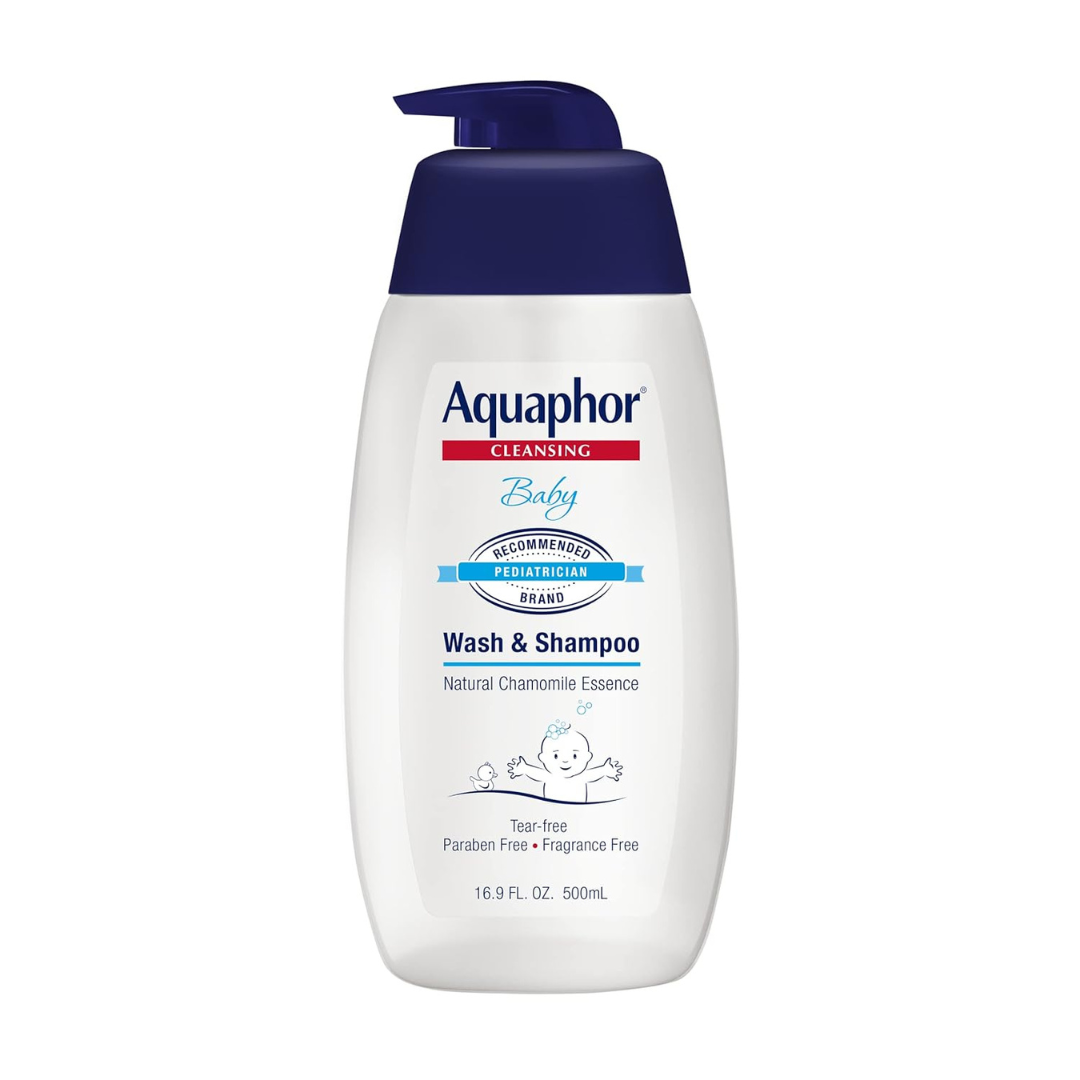 Aquaphor Tear-free 2-in-1 Solution Mild Baby Wash & Shampoo, 16.9 oz