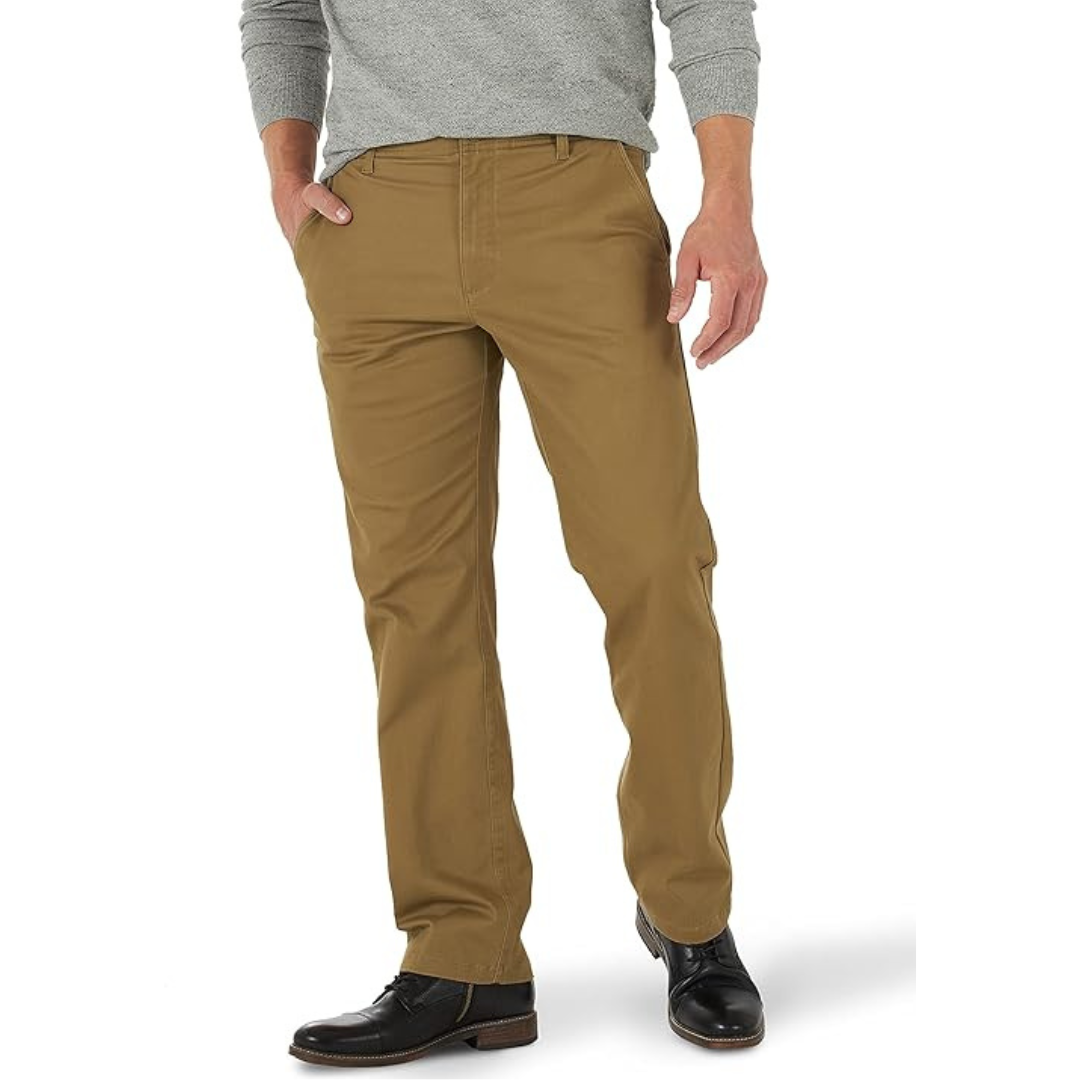 Lee Men's Extreme Motion Flat Front Regular Straight Pant