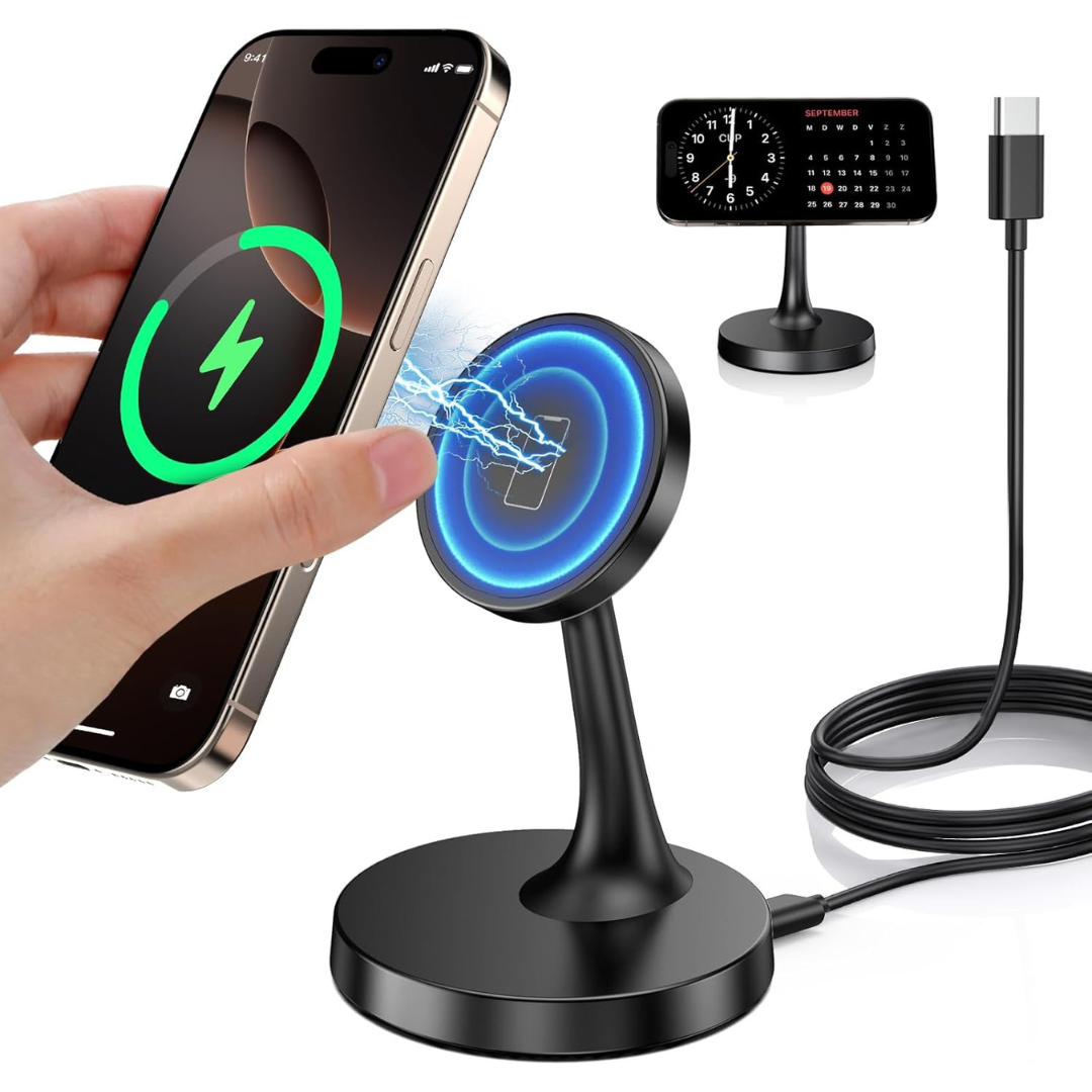 15W Mag-Safe Magnetic Wireless iPhone Fast Stand Charger