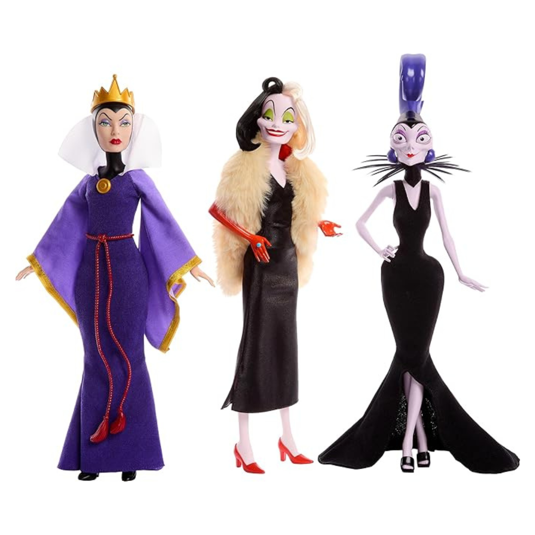 3-Pack Mattel Disney Villains Fashion Dolls