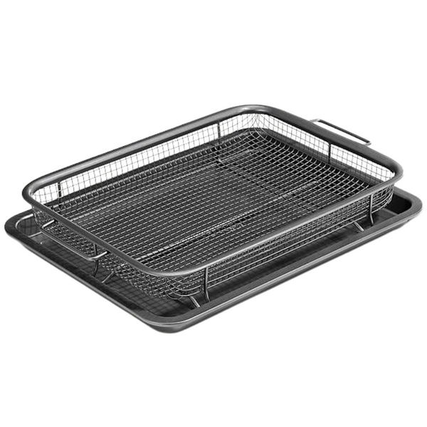 Bakken Swiss 2 In 1 Nonstick Crisper Air Fry Tray With Elevated Mesh