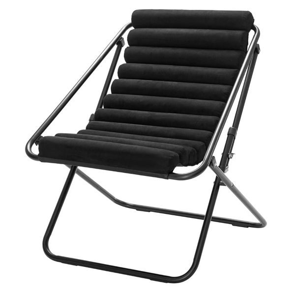 Urban Shop 28" Ribbed Folding Sling Lounge Chair