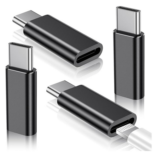 4-Pack Temdan Lightning To USB-C Adapter