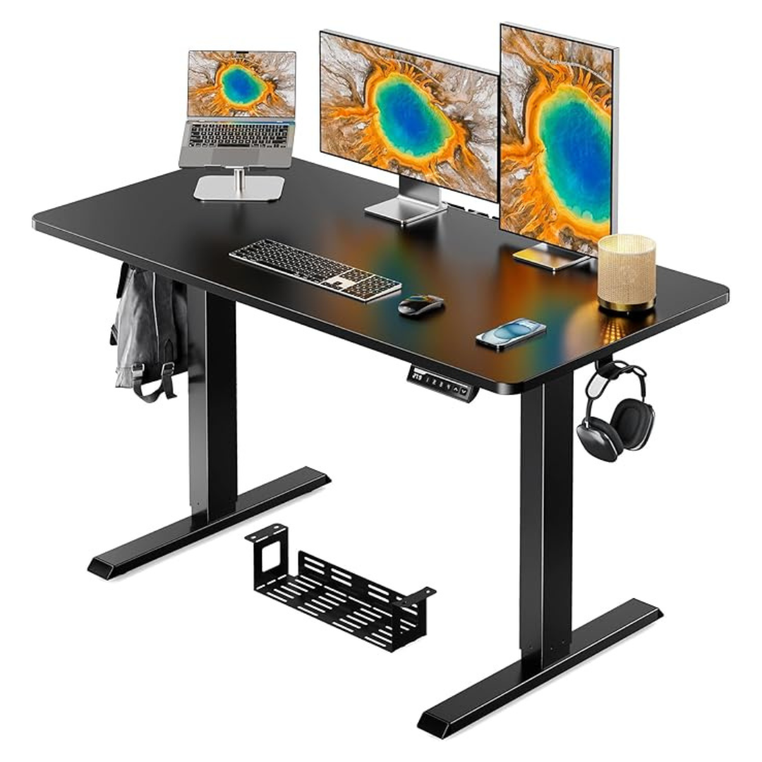 ErGear Electric Adjustable Standing Desk With Cable Management Tray