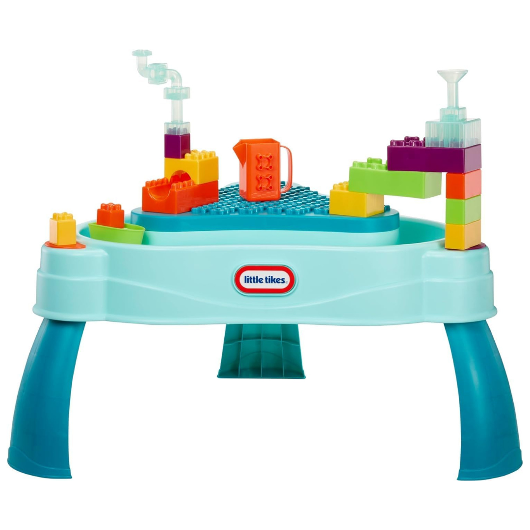 Little Tikes Build & Splash Water Table With 25 Piece Accessories