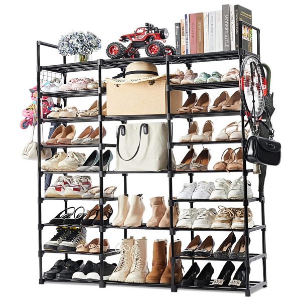 Mavivegue 9-Tier 50-55 Pairs Metal Shoe Rack