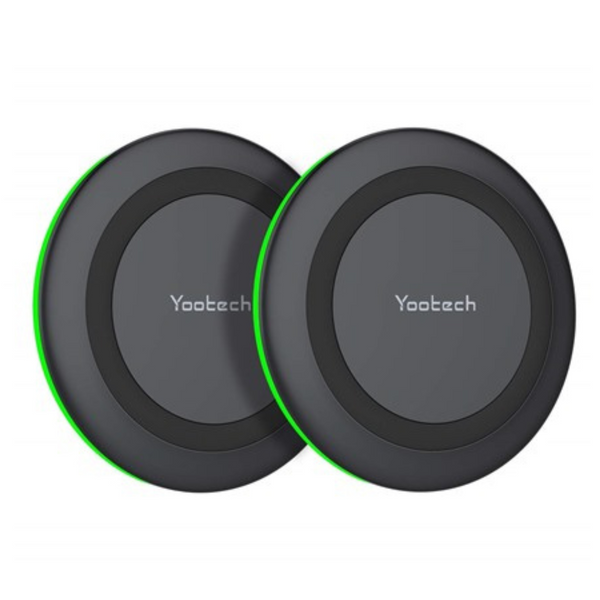 2-Pack Yootech Qi-Certified 10W Max Wireless Charger