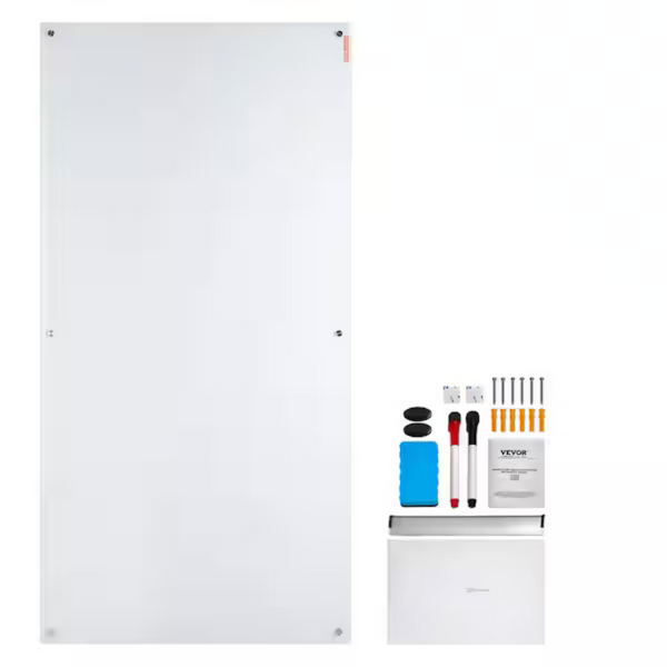 Vevor 36"x24" Magnetic Glass Whiteboard Dry Erase Board