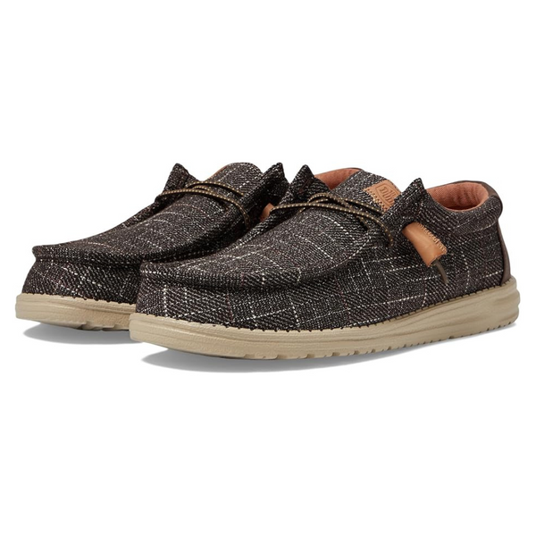 Hey Dude Wally Plaid Slip On Casual Shoes