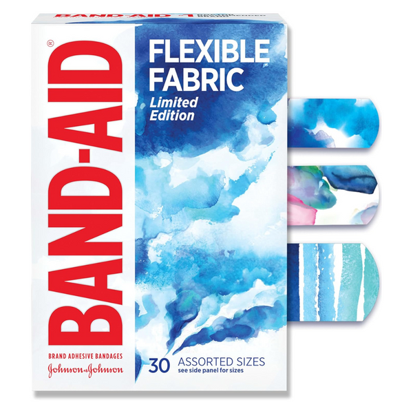 30-Count Band-Aid Brand Flexible Fabric Adhesive Bandages