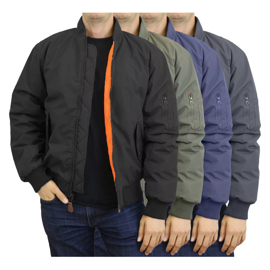 Men's Heavy Weight MA-1 Flight Bomber Jacket