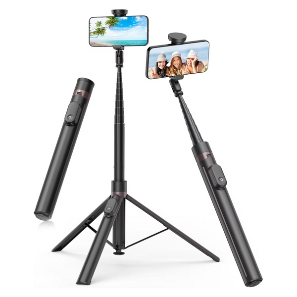 66" 360 deg. Rotatable Cell Phone Selfie Stick Tripod Stand