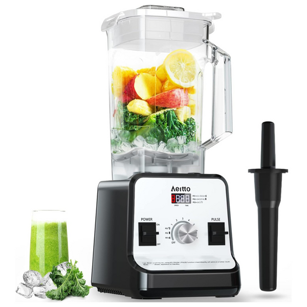 Aeitto Professional Countertop Blenders with 1500-Watt Motor (Silver)