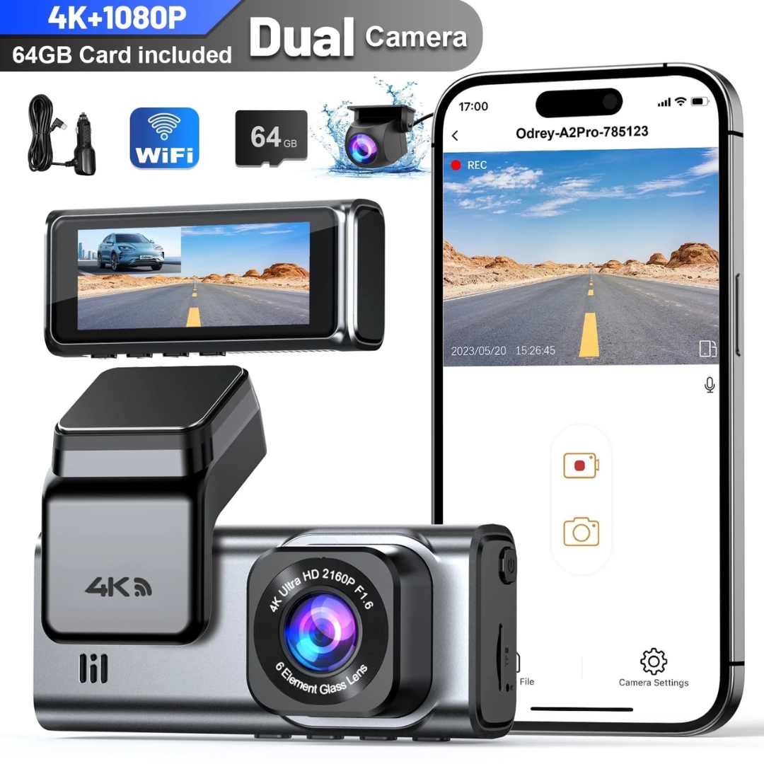 4K+1080P WiFi & WDR Dash Camera