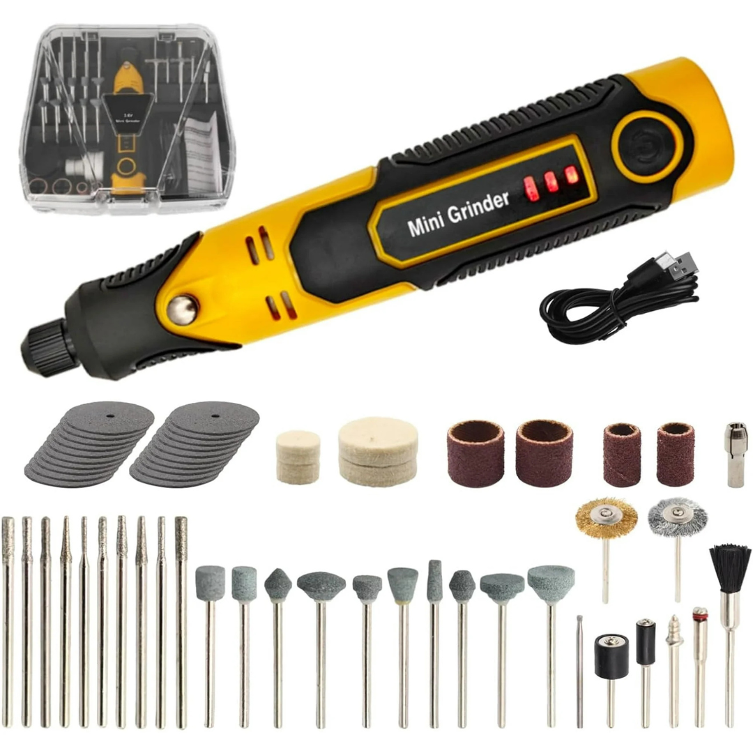 Vqjtcvly 3.7V Mini Cordless Rotary Tool with 57 Accessories