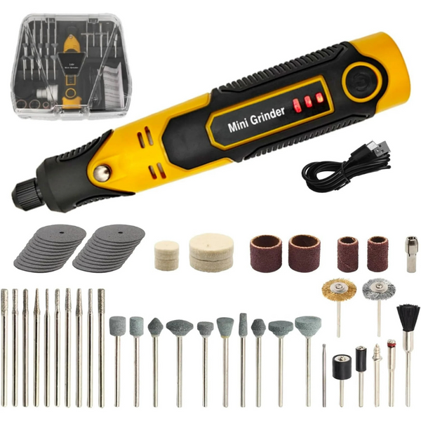 Vqjtcvly 3.7V Mini Cordless Rotary Tool with 57 Accessories