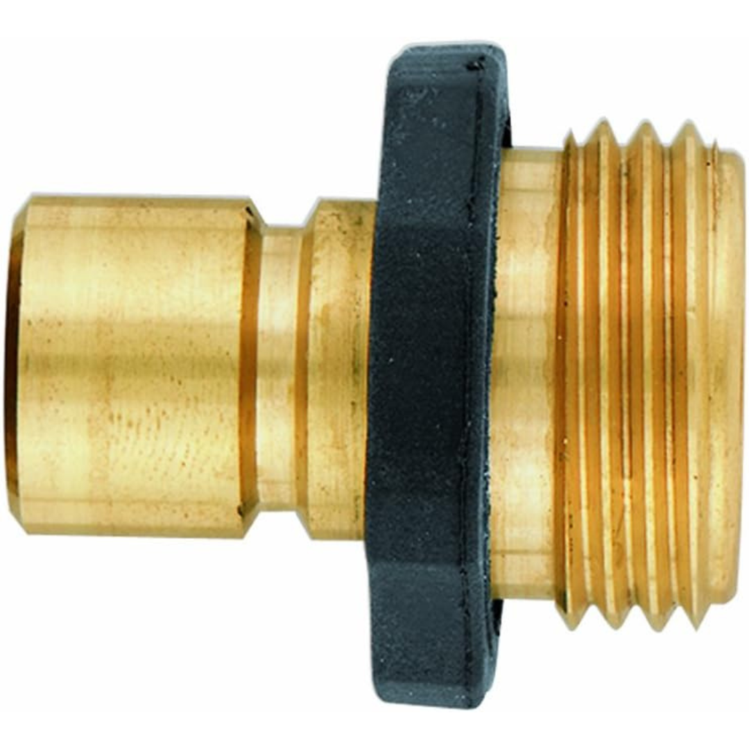 Orbit Brass Male Garden Hose Quick Connect Fitting for Fast Disconnect