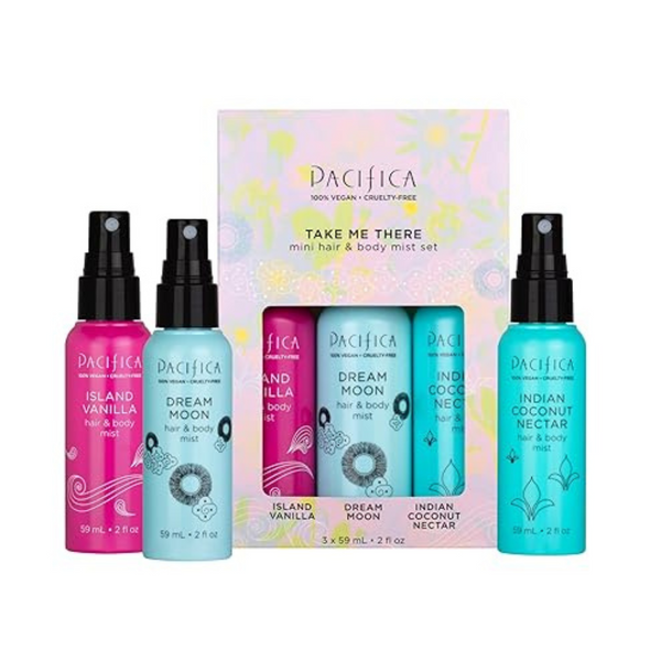 Pacifica Hair & Body Mist Take Me There Travel Size, Gift Set