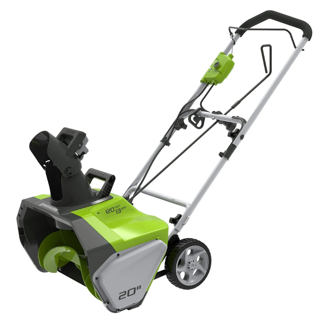 Greenworks 20″ 13 Amp Corded Electric Snow Thrower