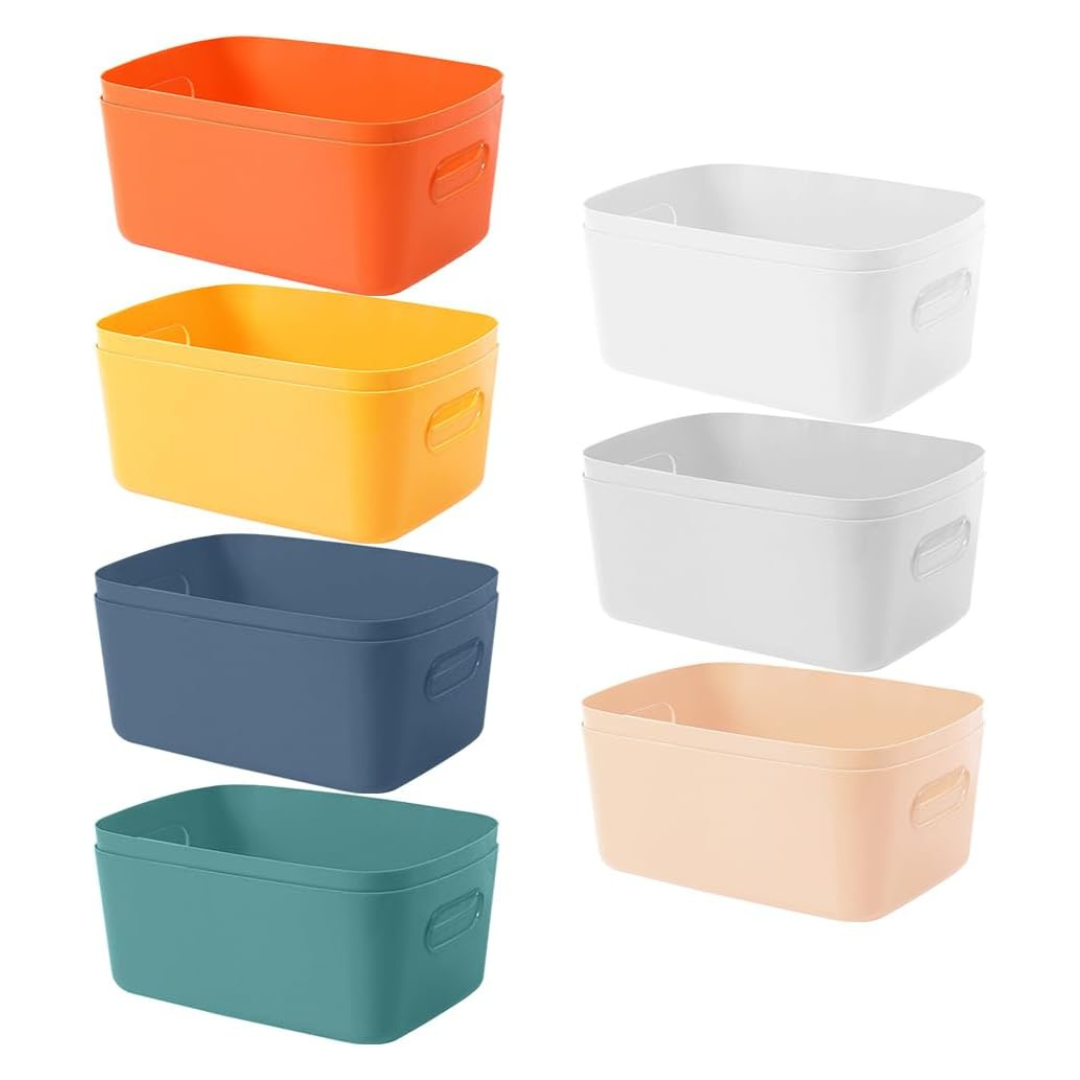 14-Piece Adboros Plastic Storage Bins With Handle