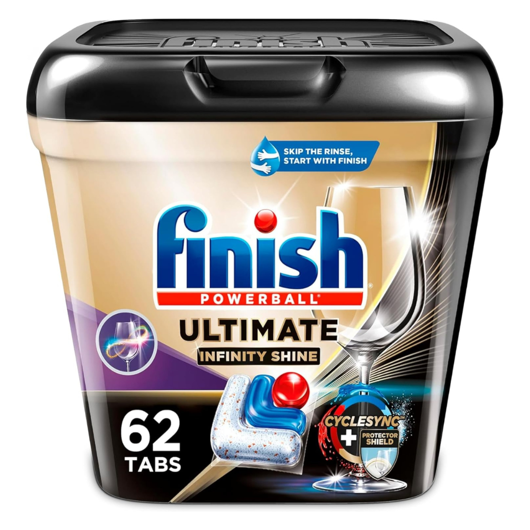 62-Count Finish Ultimate Infinity Shine Dishwasher Detergent Tabs