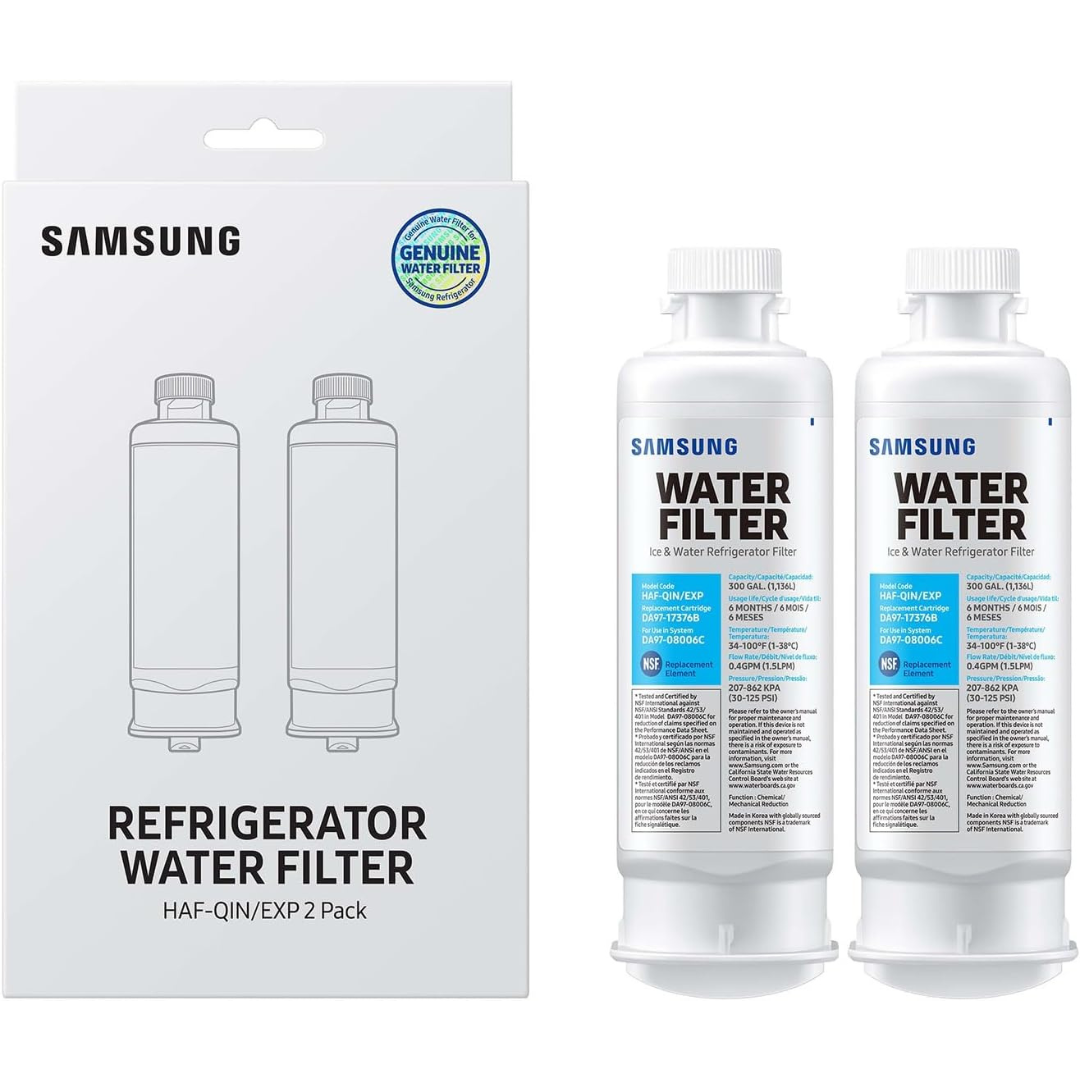 2-Count Samsung HAF-QIN-2P Refrigerator Water Filter