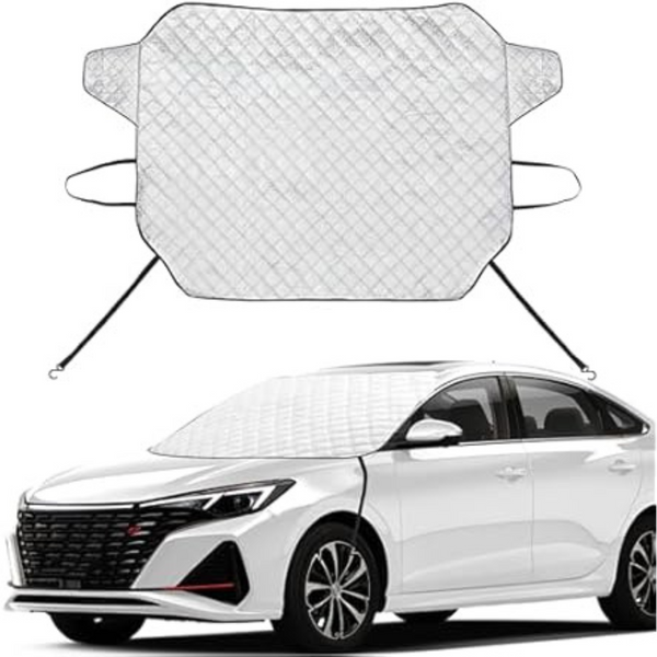 EXQUISLIFE Car Windshield Snow Ice Cover with 3 Layers Protection