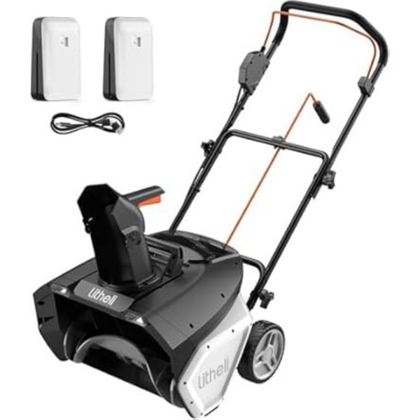 Litheli 19" 40V Battery Operated Snow Blower with LED Spotlight