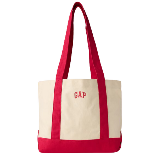 Gap Logo Canvas Tote Bag (Modern Red)