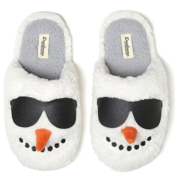 Dearfoams Cozy Comfort Unisex Critter Snowman Slippers (Various)