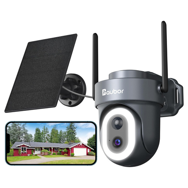 3K UHD Solar Wireless Outdoor Security Surveillance Cameras