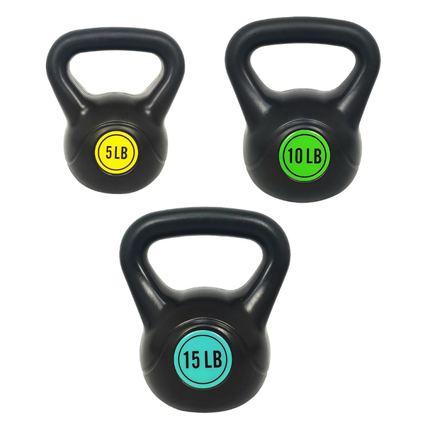 BalanceFrom Wide Grip Kettlebell Exercise Fitness Weight Set