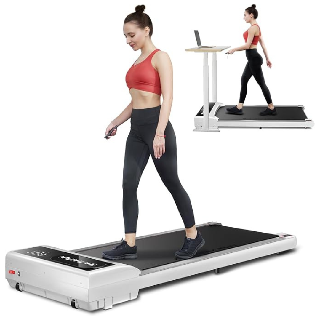 Portable Under Desk Walking Treadmill W/ Remote Control (Capacity-300 Lbs)