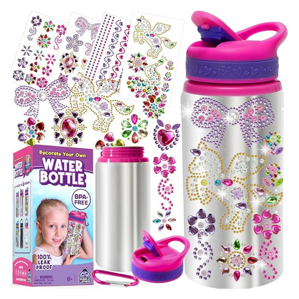 Purple Ladybag Decorate Your Own Water Bottle Kits