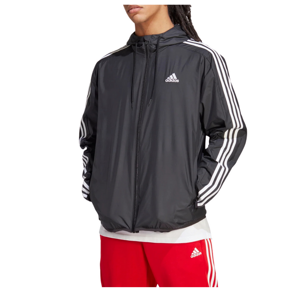 Adidas Men’s Essentials Woven 3-Stripes Windbreaker