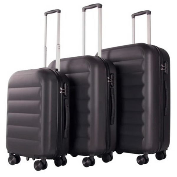 3-Piece Lior Expandable Hardshell Luggage Set (20", 24" & 28") (3 Colors)