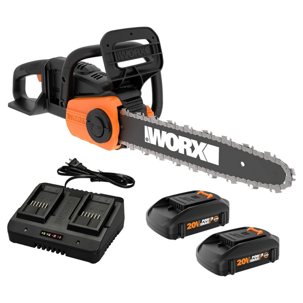 Worx 40V 14" Cordless Chainsaw Power Share With Auto-Tension